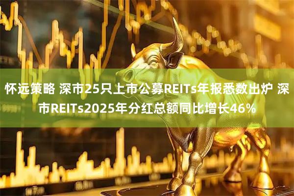 怀远策略 深市25只上市公募REITs年报悉数出炉 深市REITs2025年分红总额同比增长46%